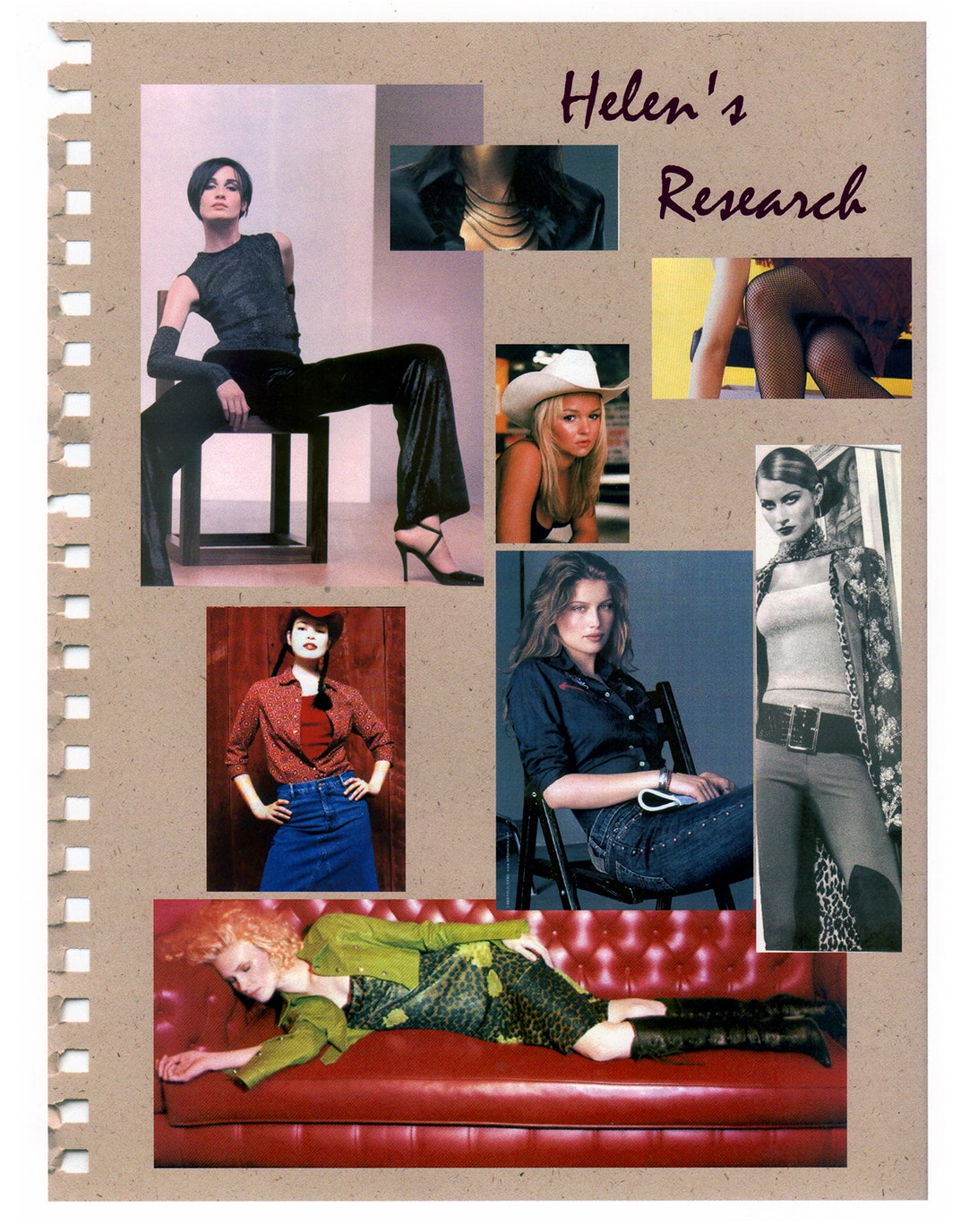 L'image peut contenir Laetitia Casta Publicité Collage Poster Jennifer Ellison Personne humaine et Erin O'Connor