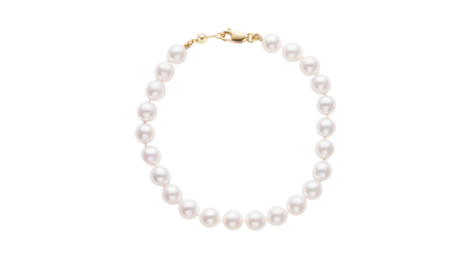 Bracelet à rangs de perles d'Akoya