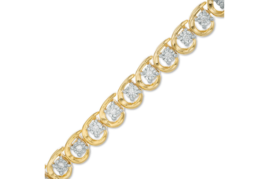1/2 ct.  Bracelet Tennis Diamant (Or 10K)