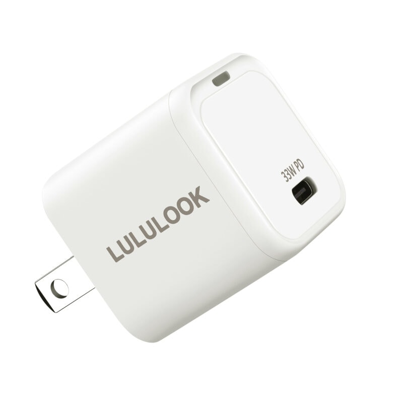 Chargeur Lululook 33w Gan USB-C : Chargement rapide, léger et compact pour la portabilité.
